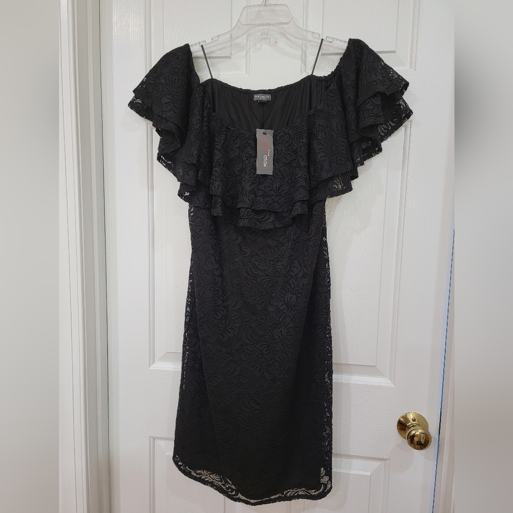 Women's off the shoulders lace dress